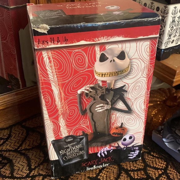 Scary Jack Skellington Headknocker Nightmare Before Christmas bobble Head NEW - Picture 7 of 8